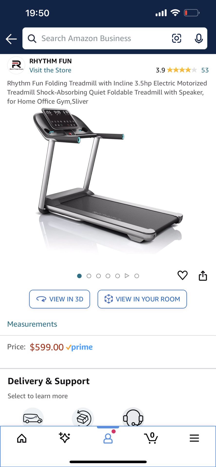 Exercise treadmill