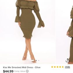 Olive Green Dress