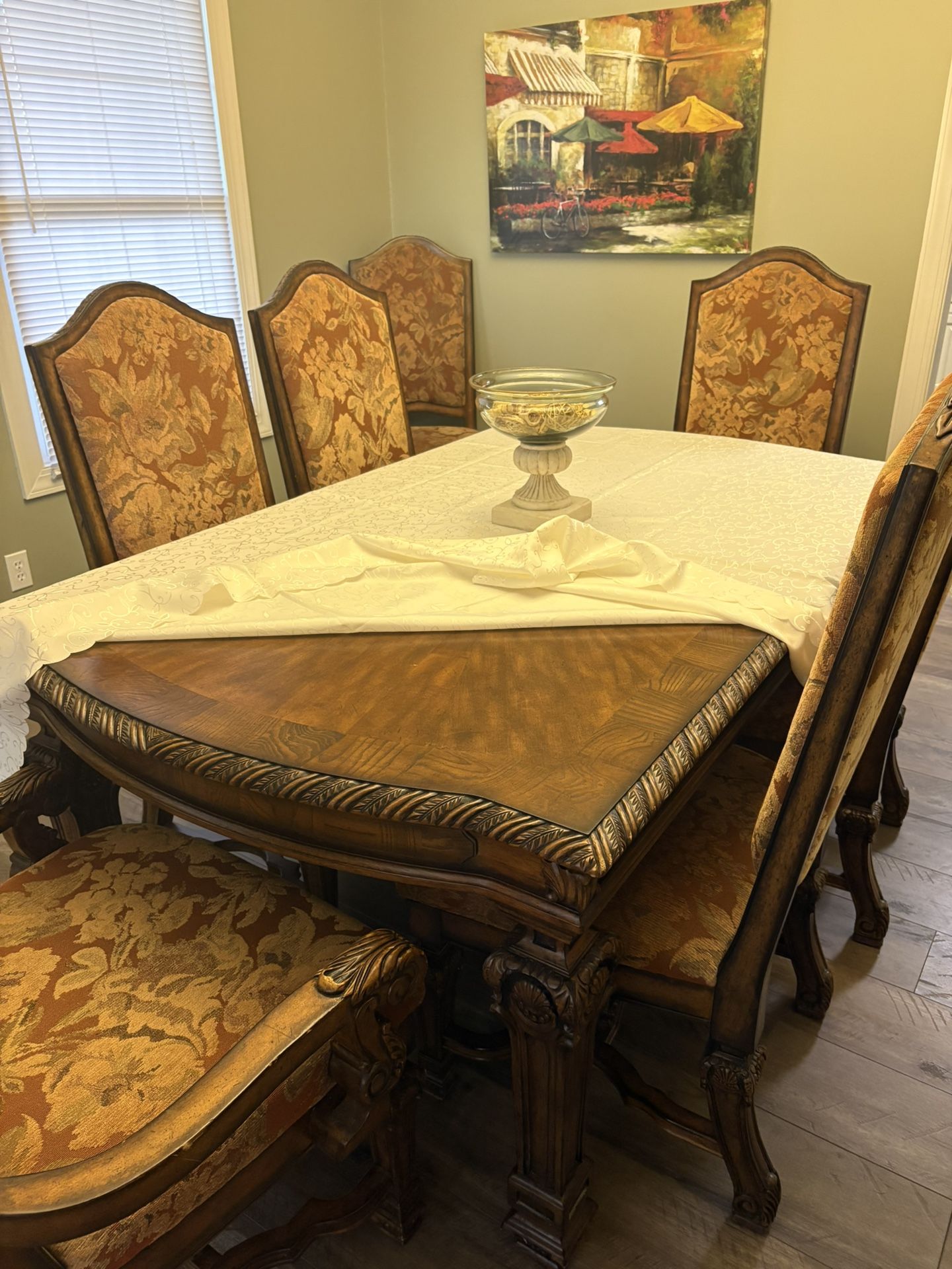 Dining Table , 8 Chairs, Buffet