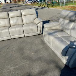 Double End Reclining Sofa And Love Seat