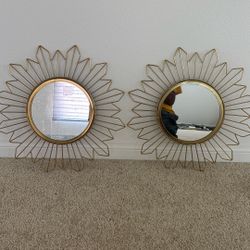 Sunflower-style Mirrors