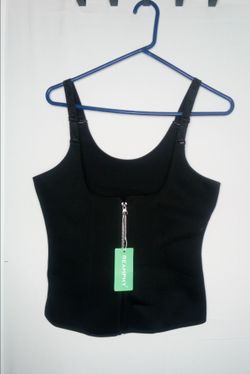 REAMPHY Black Athletic Tank Top Waist Trainer