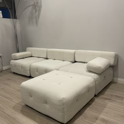 White Sectional