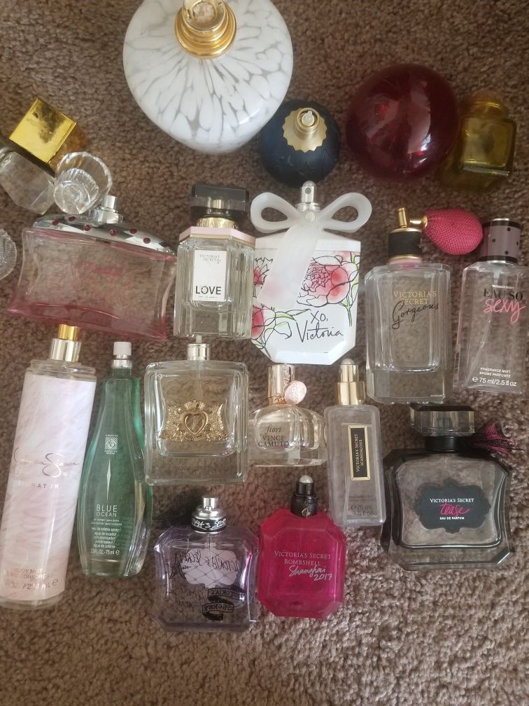 Perfumes. Most vs secret. Amounts in each vary