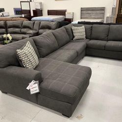 Ambee Huge Cozy U Shaped Sectional Sofa with Chaise /P
