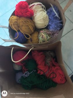  Big Bag Of Yarn Lot!!