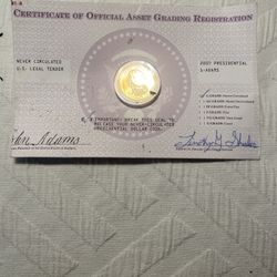 2007 presidential Coin-Adam’s