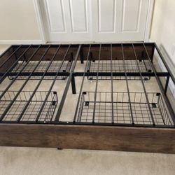 Bed Frame W Storage 