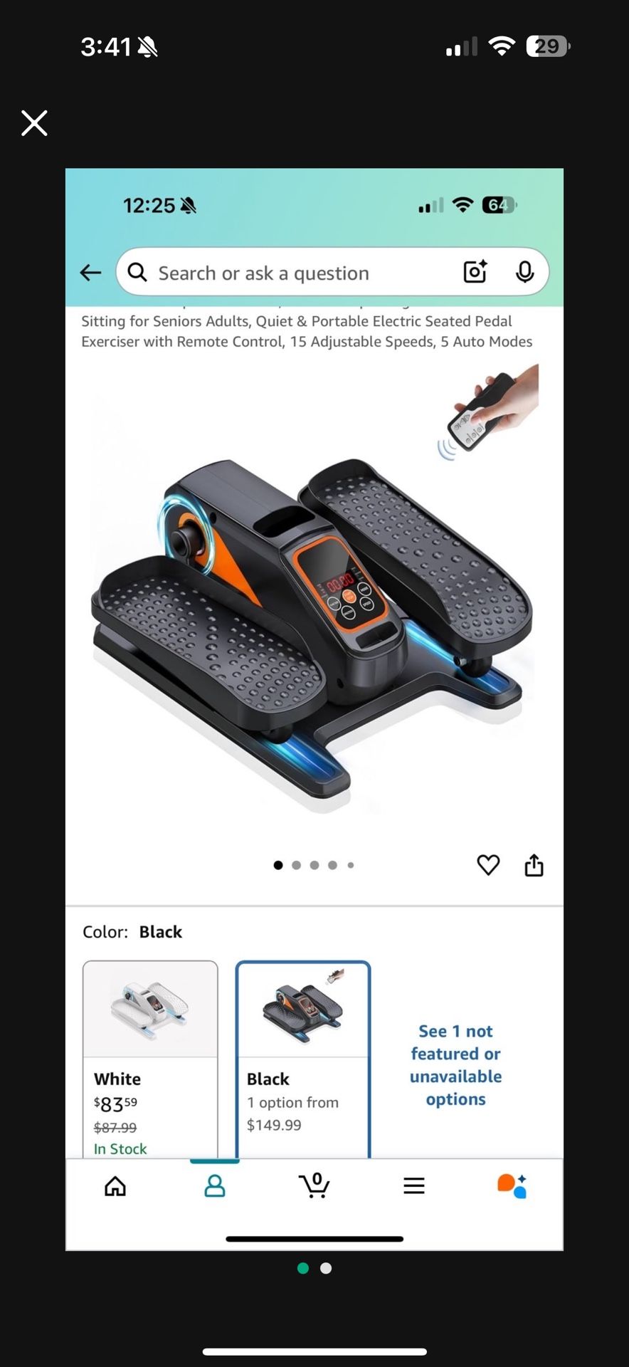 Under Desk Elliptical Machine - Great For Work From Home People