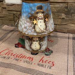 Snowman Candle Holder