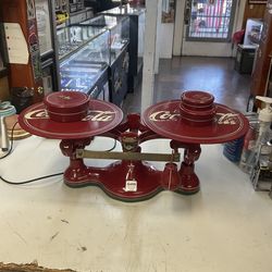 Coca Cola Vintage Pharmacy Scale w/ Weights