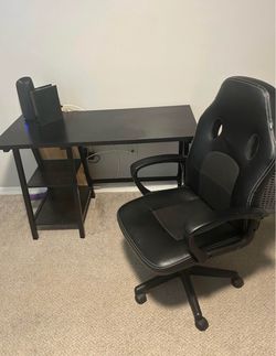 Office desk and chair