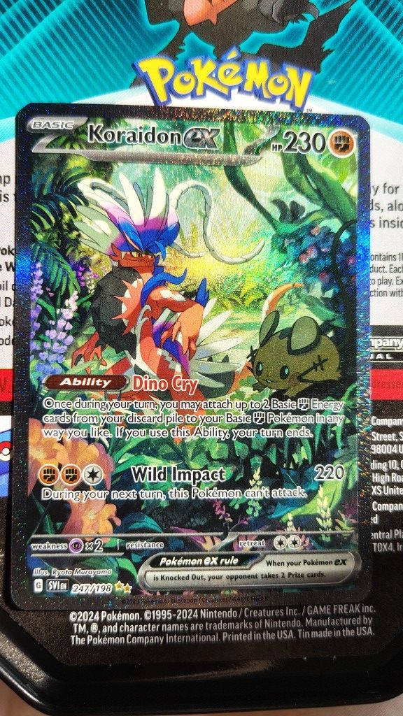 Koraidon Ex Pokemon Card 247/198