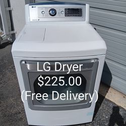LG Dryer $225.00 (FREE DELIVERY)