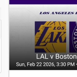 Lakers  Vs Boston Celtics 