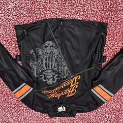 Harley Davidson, motorcycle jacket, women