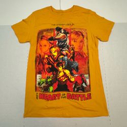 NWOT  Street Fighter  T Shirt  Ryu Ken Chung Li Cammy Blanka Vega Fei Long Gen Hakan  Printed  Orange  Men  Size Medium