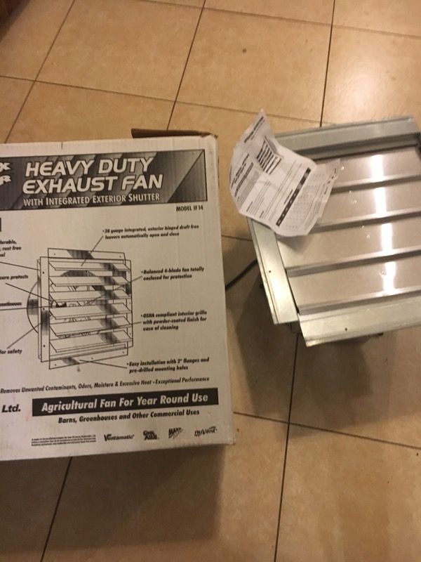 MaxxAir 14" Heavy Duty Exhaust Fan