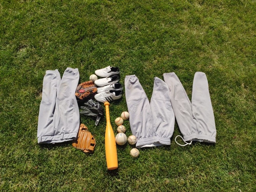 Kids Baseball And Taekwondo Equipment