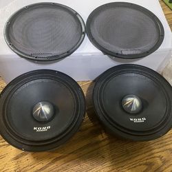 New Pair 6.5” Kong Audio 600w Max Power Bullet Midrange Loud Speakers  $80 Per Pair