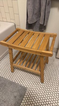 Amazon Bamboo Shower Stool