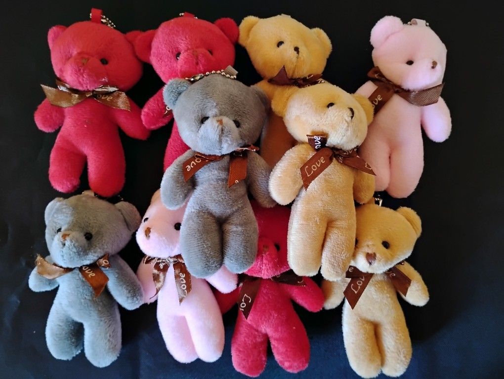 Small Bears Keychains lot of 10