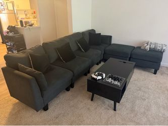 Sectional Couch with coffee table