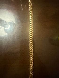 Fine silver 18k plated bracelet for men
