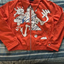 Fewo Red Bomber Jacket