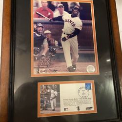 Barry Bonds Collectible Framed Home Run Title Picture