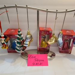 Disney Blown Glass Ornaments