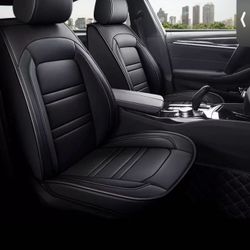 Car Seat Covers Automotive Leather Seat Covers Full Set, Waterproof Front & Rear Seat Car Cushion Protector Universal Fit Honda Accord Civic Nis