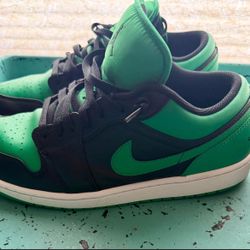 Nike Air Jordan 1 Low Green Black Sneakers