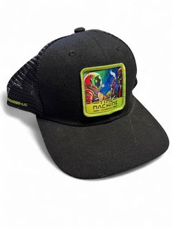 Time Machine Cannabis 420 black trucker hat #skater #rave #festival