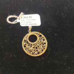 14k gold pendant