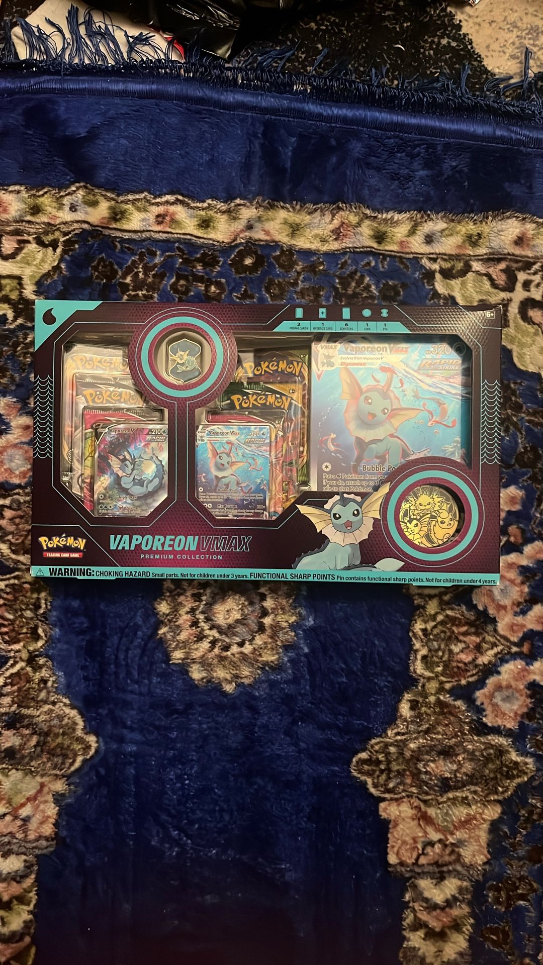 Vaporeon vmax premium collection box . Brand new 
