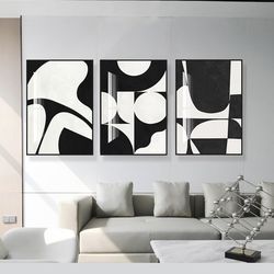 Brand New 16 x24” Black Framed Abstract Wall Art