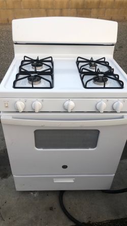 Gas stove with oven range