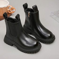 Girls Black Boots