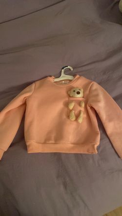 Adorable Girls Teddy bear Sweater