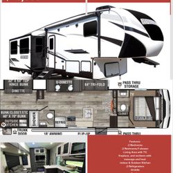 2022 KZ SPORTSMEN 5th Wheel Model 302BHK
