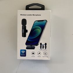 Wireless Lavalier Microphone Mic For iPhone iPad Vlog Live Stream YouTube Tiktok