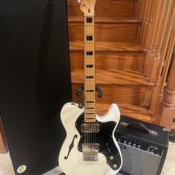 Squier Classic Vibe 70s Thinline Telecaster W/ Hardshell Case, Fender Amp