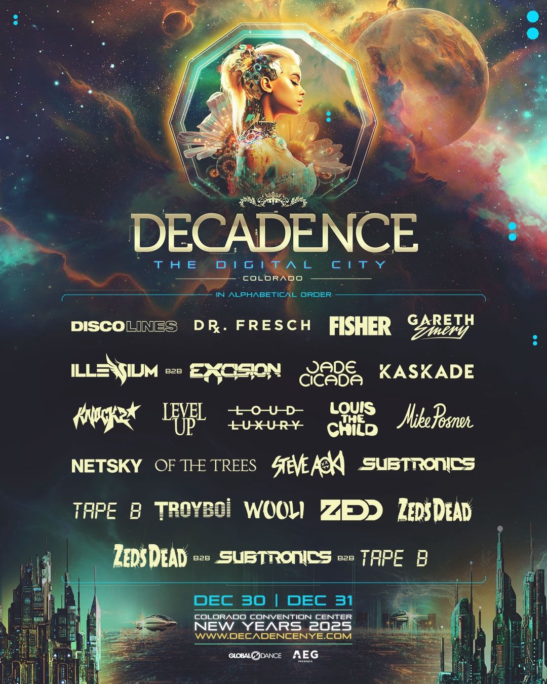 LOOK FOR DECADENCE NYE TIX