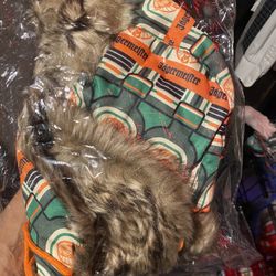 Green And Orange Beanie 