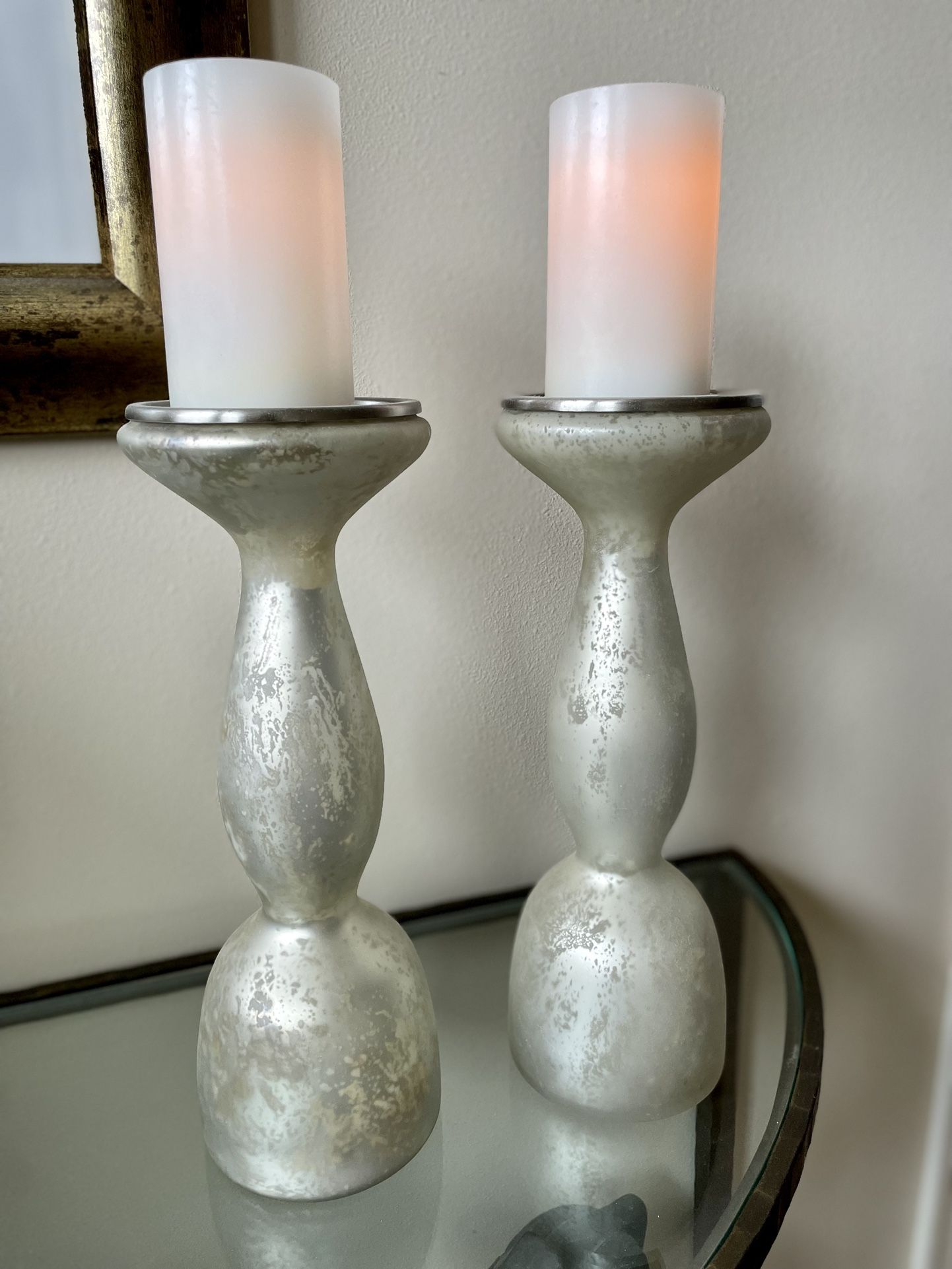 Set Of Pillar Candle Holders 