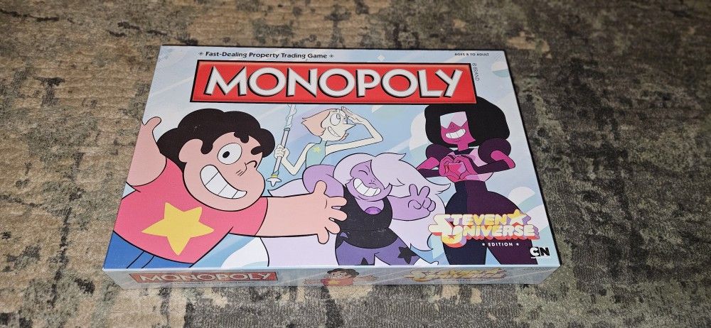 Monopoly Steven Universe Edition (2016) Cartoon Network Brand New FACTORY SEALED!!