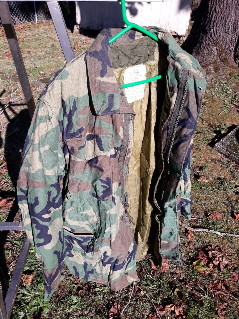 Army Jacket And Fleece Liner Early '80s