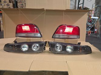 1999 to 2003 Mitsubishi Galant headlights & taillights
