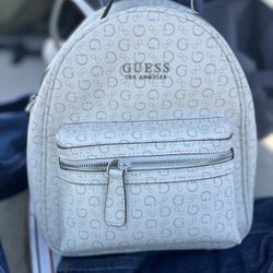 Blue guess backpack sales